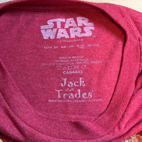 Star Wars Chewbacca Christmas T-shirt Size XL - Picture 5 of 7